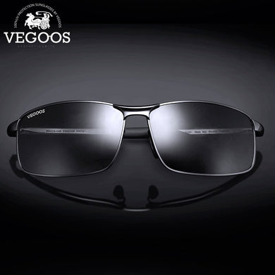 VEGOOS Polarized Sunglasses Men Classic Square Metal Frame UV400 Protect Rectangular driving Sports Sun Glasses #3089