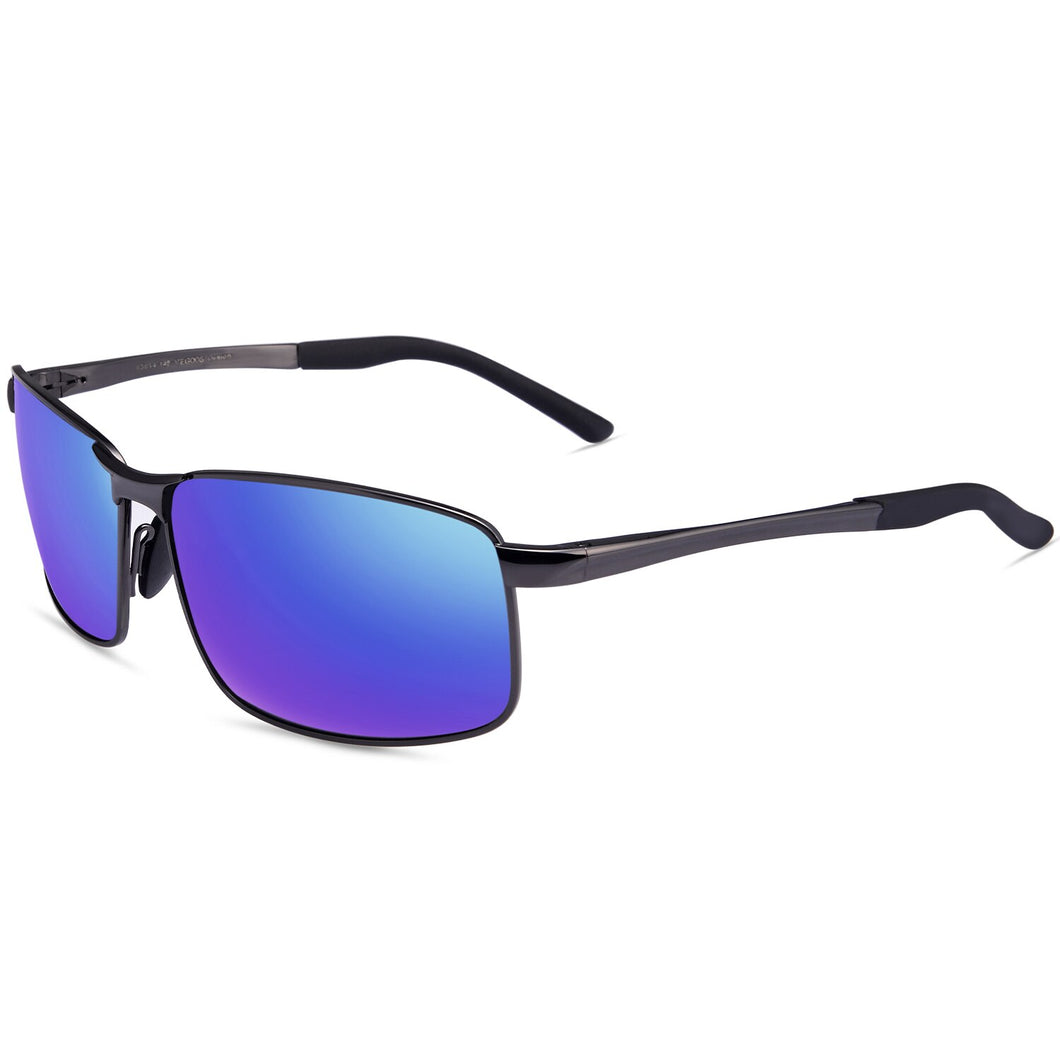 VEGOOS Polarized Sunglasses Men Classic Square Metal Frame UV400 Protect Rectangular driving Sports Sun Glasses #3089