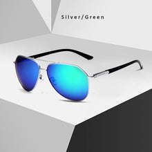 Carica l&#39;immagine nel visualizzatore di Gallery, VEITHDIA 2023 Uomini di Marca Occhiali Da Sole In Acciaio Inox Occhiali Da Sole Polarizzati UV400 Specchio Occhiali Da Sole Maschili Donne Per Gli Uomini Oculos de sol 