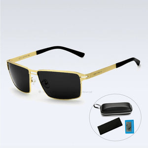 VEITHDIA 2023 Men's Sunglasses Polarized UV400 Lens Sun Glasses Rectangle Stainless Steel Glasses Eyewear Accessories For Men