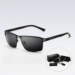 VEITHDIA 2023 Men's Sunglasses Polarized UV400 Lens Sun Glasses Rectangle Stainless Steel Glasses Eyewear Accessories For Men