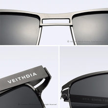 Load image into Gallery viewer, VEITHDIA 2023 Men&#39;s Sunglasses Polarized UV400 Lens Sun Glasses Rectangle Stainless Steel Glasses Eyewear Accessories For Men