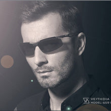 Carica l&#39;immagine nel visualizzatore di Gallery, VEITHDIA Aluminum Magnesium Classic Brand Men&#39;s Sunglasses Polarzed Sun Glasses Eyewear Accessories oculos  For Men Male 6591