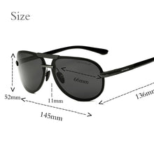 Load image into Gallery viewer, VEITHDIA Aluminum Magnesium Goggles Men's Sunglasses Polarized Lens Sun Glasses Driving/Fishing Male Eyewears shades For Men