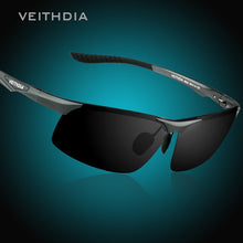Load image into Gallery viewer, VEITHDIA Aluminum Magnesium Men's Polarized Sun glasses Night Vision Mirror Male Eyewear Sunglasses Goggle Oculos For Men 6502