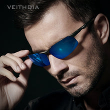 Load image into Gallery viewer, VEITHDIA Aluminum Magnesium Men's Polarized Sun glasses Night Vision Mirror Male Eyewear Sunglasses Goggle Oculos For Men 6502