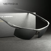 Carica l&#39;immagine nel visualizzatore di Gallery, VEITHDIA Aluminum Magnesium Men&#39;s Sunglasses Polarized UV400 Coating Mirror Sun Glasses Outdoor Male Eyewear Accessories 6588