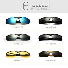 Carica l&#39;immagine nel visualizzatore di Gallery, VEITHDIA Aluminum Magnesium Men&#39;s Sunglasses Polarized UV400 Coating Mirror Sun Glasses Outdoor Male Eyewear Accessories 6588