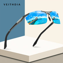 Load image into Gallery viewer, VEITHDIA Aluminum Magnesium Sport Sunglasses Polarized Men Coating Mirror Driving Sun Glasses oculos Male Eyewear Accessories