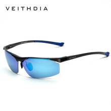 Carica l&#39;immagine nel visualizzatore di Gallery, VEITHDIA Aluminum Men&#39;s Sunglasses Polarized UV400 Driving Sun Glasses Eyewear Accessories For Men Blue Coating Mirror 6587
