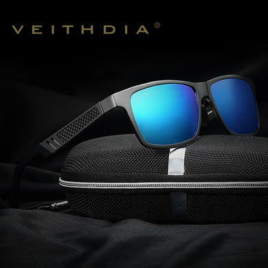 VEITHDIA Aluminum Polarized Lens Sunglasses Men Mirror Driving Sun Glasses Glasses Square Eyewear Accessories shades 6560