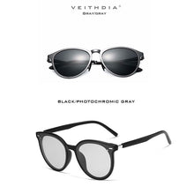Carica l&#39;immagine nel visualizzatore di Gallery, VEITHDIA Brand 2PCS Packs Aluminum Magnesium Photochromic Sunglasses Polarized UV400 Lens Eyewear Accessories Male Sun Glasses