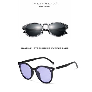 VEITHDIA Brand 2PCS Packs Aluminum Magnesium Photochromic Sunglasses Polarized UV400 Lens Eyewear Accessories Male Sun Glasses