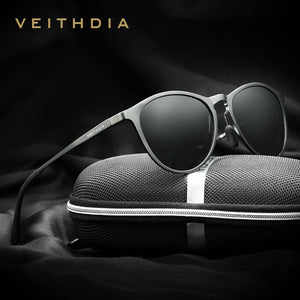 VEITHDIA Brand 2PCS Packs Aluminum Magnesium Photochromic Sunglasses Polarized UV400 Lens Eyewear Accessories Male Sun Glasses