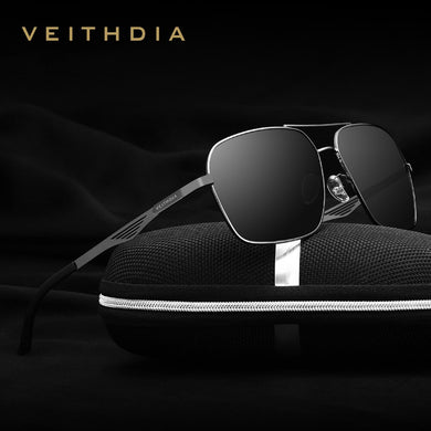 VEITHDIA Brand  Eyeglasses Polarized UV400 Men's Sun Glasses Vintage Sports Outdoor Driving Sunglasses For Male 2459