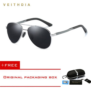 VEITHDIA Brand Men's Pilot  Polarized Sunglasses men Sun Glasses Alloy Frame Driving Glasses oculos de sol masculino shades