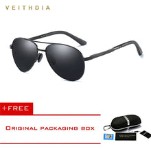 Carica l&#39;immagine nel visualizzatore di Gallery, VEITHDIA Brand Men&#39;s Pilot Polarized Sunglasses men Sun Glasses Alloy Frame Driving Glasses oculos de sol masculino shades 1306