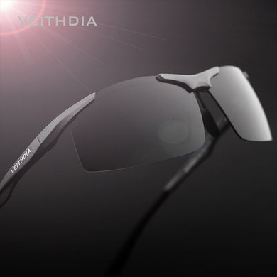 VEITHDIA Brand Sunglasses Aluminum Men's Polarized UV400 Rectangle Driving Sun Glasses Sports Eyewear Accessories For Male  6535