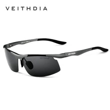 Carica l&#39;immagine nel visualizzatore di Gallery, VEITHDIA Brand Sunglasses Aluminum Men&#39;s Polarized UV400 Rectangle Driving Sun Glasses Sports Eyewear Accessories For Male  6535