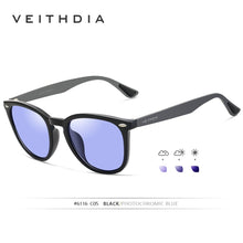Carica l&#39;immagine nel visualizzatore di Gallery, VEITHDIA Brand Unisex Aluminum+TR90 Men&#39;s Photochromic Mirror Sun Glasses Eyewear Accessories Sunglasses For Women 6116