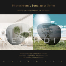 Carica l&#39;immagine nel visualizzatore di Gallery, VEITHDIA Brand Unisex Aluminum+TR90 Men&#39;s Photochromic Mirror Sun Glasses Eyewear Accessories Sunglasses For Women 6116