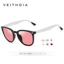 Carica l&#39;immagine nel visualizzatore di Gallery, VEITHDIA Brand Unisex Aluminum+TR90 Men&#39;s Photochromic Mirror Sun Glasses Eyewear Accessories Sunglasses For Women 6116