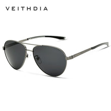 Carica l&#39;immagine nel visualizzatore di Gallery, VEITHDIA Brand Designer Aluminum Magnesium Men&#39;s Sun Glasses Polarized Mirror lens Male Eyewear Sunglasses For Men 3801