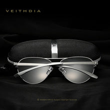 Carica l&#39;immagine nel visualizzatore di Gallery, VEITHDIA Brand Designer Aluminum Magnesium Men&#39;s Sun Glasses Polarized Mirror lens Male Eyewear Sunglasses For Men 3801