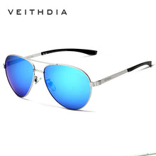 Carica l&#39;immagine nel visualizzatore di Gallery, VEITHDIA Brand Designer Aluminum Magnesium Men&#39;s Sun Glasses Polarized Mirror lens Male Eyewear Sunglasses For Men 3801