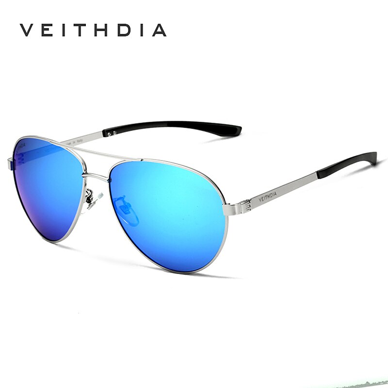 VEITHDIA Brand Designer Aluminum Magnesium Men's Sun Glasses Polarized Mirror lens Male Eyewear Sunglasses For Men 3801
