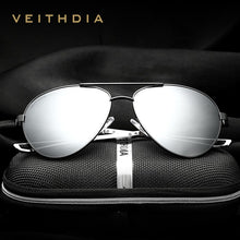 Carica l&#39;immagine nel visualizzatore di Gallery, VEITHDIA Brand Designer Aluminum Magnesium Men&#39;s Sun Glasses Polarized Mirror lens Male Eyewear Sunglasses For Men 3801