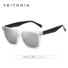 Carica l&#39;immagine nel visualizzatore di Gallery, VEITHDIA Unisex Sun Glasses Photochromic Polarized UV400 Sunglasses Men Women Classic Sports Eyewear For Male 7018