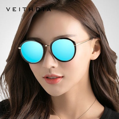 VEITHDIA Women's Sun Glasses Polarized Lens  Ladies Vintage Designer Sunglasses Outdoor Eyewear For Female 3050