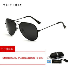 Load image into Gallery viewer, VEITHDIA aviation sunglass Polarized Sunglasses for Men/Women Colorful Reflective Coating Lens Driving Sun Glasses
