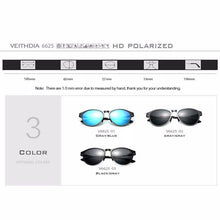 Load image into Gallery viewer, VEITHDIA Men Sun Glasses Retro Aluminum Male Sports Driving Sunglasses Polarized Lens Vintage Women Eyewear Accessories 6625