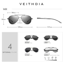 Load image into Gallery viewer, VEITHDIA Men Sunglasses Aluminum Photochromic Polarized UV400 Lens Vintage Eyewear Accessories Male Sun Glasses For Male V6699