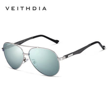 Carica l&#39;immagine nel visualizzatore di Gallery, VEITHDIA Men Sunglasses Aluminum Pilot Style Frame Polarized Mirror Women Sun Glasses Eyewear For Male UV400 Protection 3850