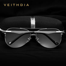 Carica l&#39;immagine nel visualizzatore di Gallery, VEITHDIA Men Sunglasses Aluminum Pilot Style Frame Polarized Mirror Women Sun Glasses Eyewear For Male UV400 Protection 3850