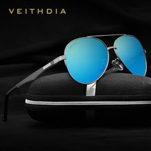 Carica l&#39;immagine nel visualizzatore di Gallery, VEITHDIA Men Sunglasses Aluminum Pilot Style Frame Polarized Mirror Women Sun Glasses Eyewear For Male UV400 Protection 3850
