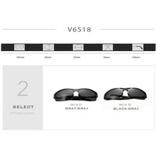 Carica l&#39;immagine nel visualizzatore di Gallery, VEITHDIA Men Sunglasses Brand Designer Aluminum Polarized UV400 Lens Sports Driving Outdoor Sun Glasses Eyewear For Male 6518