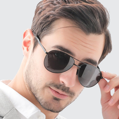 VEITHDIA Men Sunglasses Classic Vintage Pilot Polarized UV400 Lens Sun Glasses Brand Designer Driving For Male Eyewear V1306