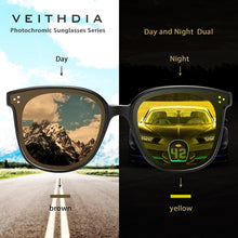 Load image into Gallery viewer, VEITHDIA Men Sunglasses Photochromic Gradient Outdoor Driving Polarized TR90 UV400 Lens Women Female Sun Glasses N7029
