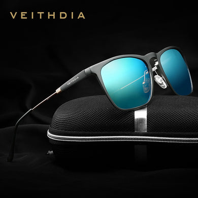 VEITHDIA Men Sunglasses Retro Aluminum Outdoor Polarized UV400 Lens Vintage Eyewear Sun Glasses For Male/Female 6368