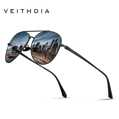 VEITHDIA Men Sunglasses Vintage Polarized UV400 Classic Brand Women Sun Glasses Coating Lens Driving Eyewear For Male V8259