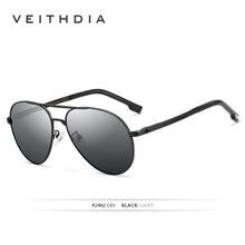 Load image into Gallery viewer, VEITHDIA Men Vintage Polarized UV400 Sunglasses Outdoor Classic Women Sun Glasses Coating Lens Driving Eyewear For Male 2482
