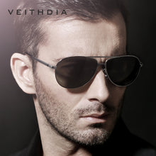 Load image into Gallery viewer, VEITHDIA Men Vintage Polarized UV400 Sunglasses Outdoor Classic Women Sun Glasses Coating Lens Driving Eyewear For Male 2482
