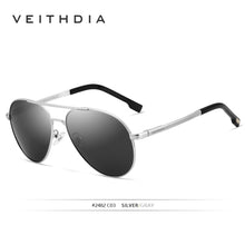 Load image into Gallery viewer, VEITHDIA Men Vintage Polarized UV400 Sunglasses Outdoor Classic Women Sun Glasses Coating Lens Driving Eyewear For Male 2482