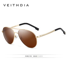 Load image into Gallery viewer, VEITHDIA Men Vintage Polarized UV400 Sunglasses Outdoor Classic Women Sun Glasses Coating Lens Driving Eyewear For Male 2482