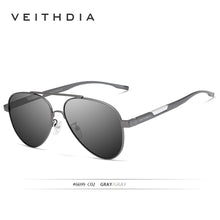 Carica l&#39;immagine nel visualizzatore di Gallery, VEITHDIA Men&#39;s Sunglasses Aluminum Photochromic Women Polarized UV400 Lens Driving Outdoor Eyewear Male Sun Glasses 6699