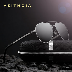 VEITHDIA Men's Sunglasses Brand Designer Driving Polarized UV400 Lens Outdoor Male Sun Glasses Sports Eyeglasses  1306